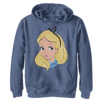 Disney's Alice In Wonderland Boys 8-20 Alice Big Face Graphic Fleece Hoodie