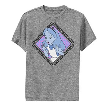 Disney's Alice In Wonderland Boys 8-20 Curiouser And Curiouser Box Up Performance Graphic Tee