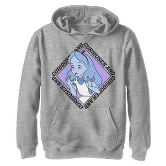 Disney's Alice In Wonderland Boys 8-20 Curiouser And Curiouser Box Up Graphic Fleece Hoodie