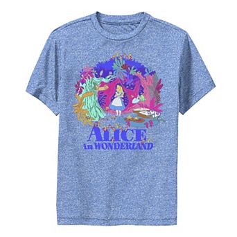 Disney's Alice In Wonderland Boys 8-20 Neon Floral Performance Graphic Tee