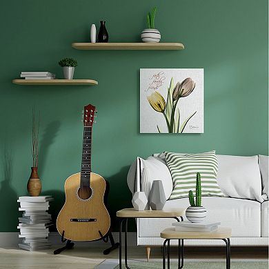 Stupell Home Decor Family Faith Friends Tulip Canvas Wall Art