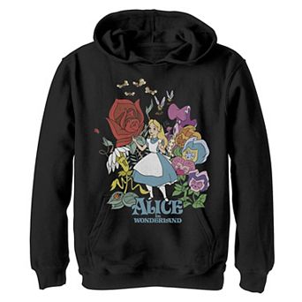 Disney's Alice In Wonderland Boys 8-20 Walking Through The Flowers Graphic Fleece Hoodie