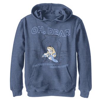 Disney's Alice In Wonderland Boys 8-20 I Do Wish I Hadn't Cried So Much Graphic Fleece Hoodie