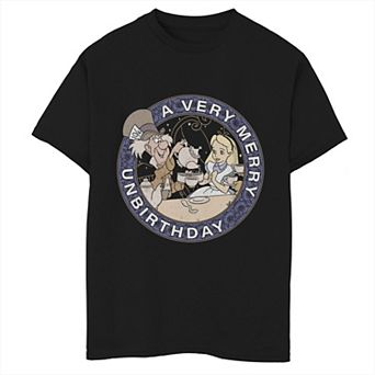 Disney's Alice In Wonderland Boys 8-20 Mad Hatter Un-Birthday Graphic Tee