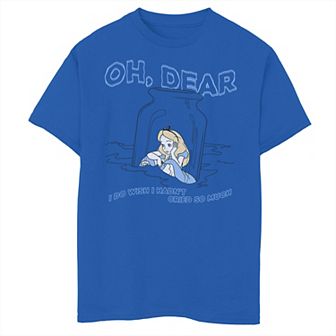 Disney's Alice In Wonderland Boys 8-20 I Do Wish I Hadn't Cried So Much Graphic Tee
