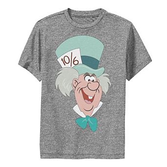 Disney's Alice In Wonderland Boys 8-20 Mad Hatter Big Face Performance Graphic Tee