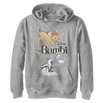 Disney's Bambi Boys 8-20 Classic Group Shot Title Logo Graphic Fleece Hoodie