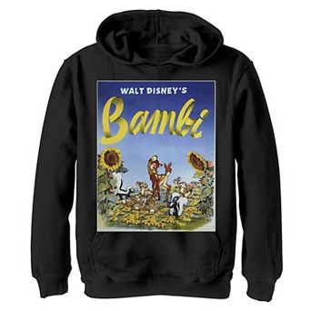 Disney's Bambi Boys 8-20 Sunflower Poster Graphic Fleece Hoodie