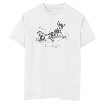 Disney's Bambi Boys 8-20 Thumper And Bambi Friendship Goals Graphic Tee