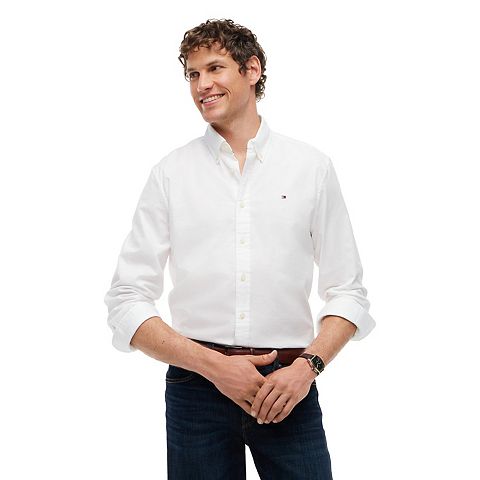 Мужская рубашка Tommy Hilfiger Essential Oxford приталенная