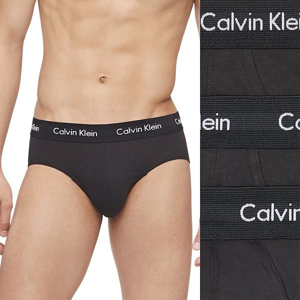 Calvin Klein Cotton Stretch Wicking Hip Brief 3-Pack White