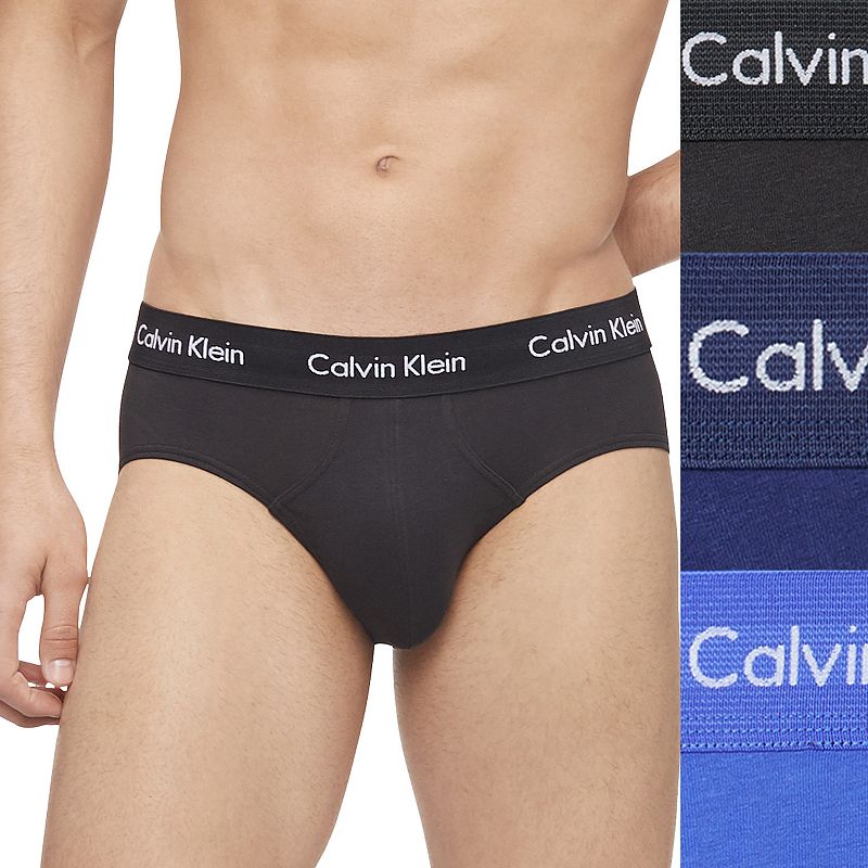 Mens Calvin Klein 3-pack Stretch Boxer Briefs, Size: Small, Brown Over