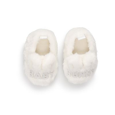 Baby LC Lauren Conrad Faux Fur Bunny Slip On Slippers
