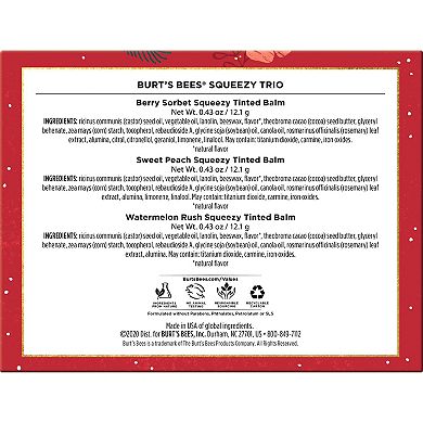 Burt's Bees Squeezy Trio Holiday Gift Set