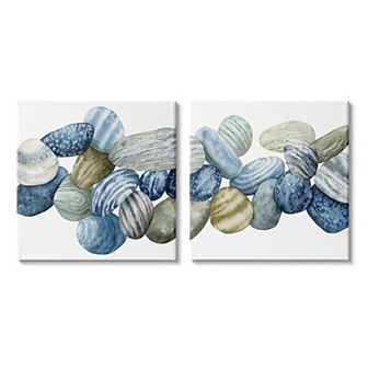 Stupell Home Decor Rows of Stones Canvas Wall Art 2 pc Set