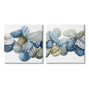 Stupell Home Decor Rows of Stones Canvas Wall Art 2 pc Set
