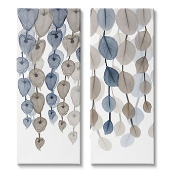 Stupell Home Decor Cascading Leaves Canvas Wall Art 2 pc Set