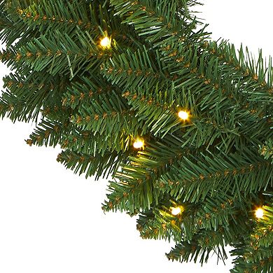 nearly natural Green Pine LED Artificial Christmas Wreath