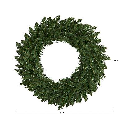 nearly natural Green Pine LED Artificial Christmas Wreath