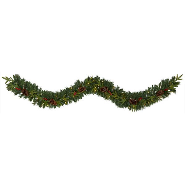 nearly natural 9-ft. Mixed Pine Artificial Christmas Garland - Green