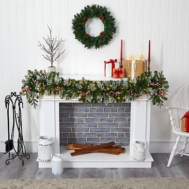 nearly natural 6-ft. Snow Tipped Artificial Christmas Garland