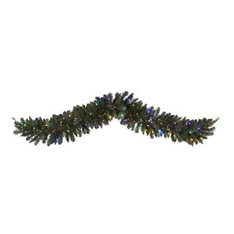 nearly natural 6-ft. Flocked Artificial Christmas Garland