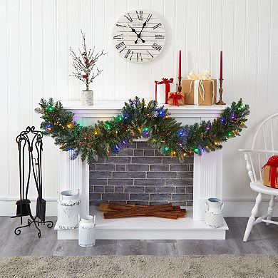 nearly natural 6-ft. Flocked Artificial Christmas Garland