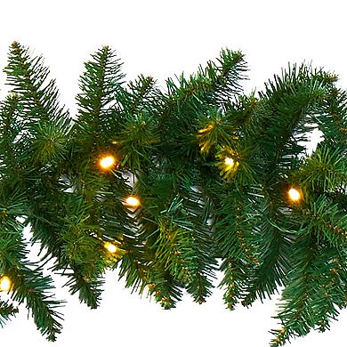 nearly natural 9-ft. Christmas Pine LED Artificial Garland
