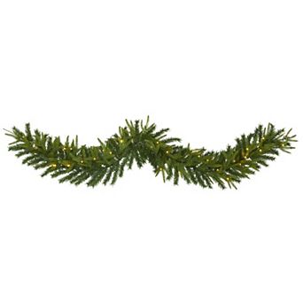 nearly natural 6-ft. Green Pine LED Artificial Christmas Garland