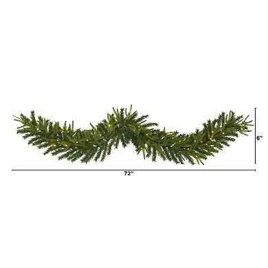 nearly natural 6-ft. Green Pine LED Artificial Christmas Garland