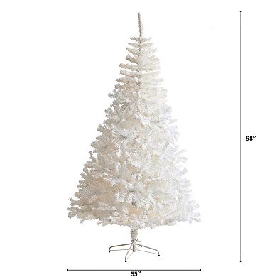 nearly natural 8-ft. White Artificial Christmas Tree