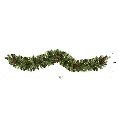 nearly natural 6-ft. LED Christmas Artificial Garland