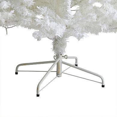 nearly natural 8-ft. Pre-Lit White Artificial Christmas Tree