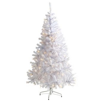 nearly natural 6-ft. White 250-Light Artificial Christmas Tree