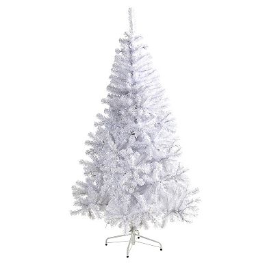 nearly natural 6-ft. White 250-Light Artificial Christmas Tree