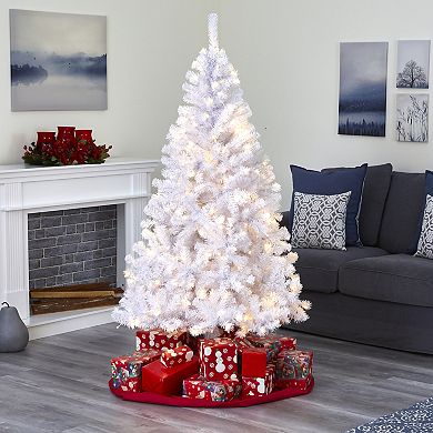nearly natural 6-ft. White 250-Light Artificial Christmas Tree