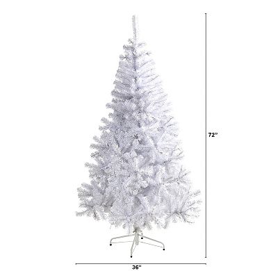 nearly natural 6-ft. White 250-Light Artificial Christmas Tree