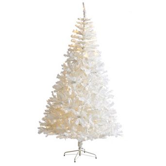 nearly natural 7-ft. White 350-Light Artificial Christmas Tree