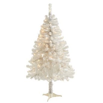 nearly natural 4-ft. White 100-Light Artificial Christmas Tree