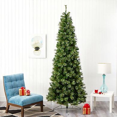 nearly natural 9-ft. Cashmere Slim 550-Light Artificial Christmas Tree