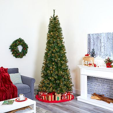 nearly natural 9-ft. Cashmere Slim 550-Light Artificial Christmas Tree