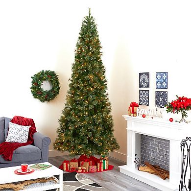 nearly natural 10-ft. Cashmere Slim 750-Light Artificial Christmas Tree