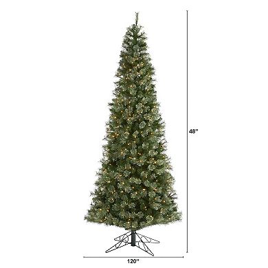 nearly natural 10-ft. Cashmere Slim 750-Light Artificial Christmas Tree