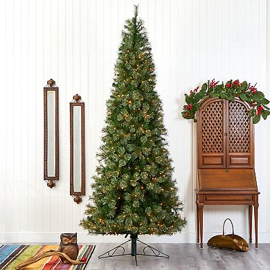 nearly natural 10-ft. Cashmere Slim 750-Light Artificial Christmas Tree