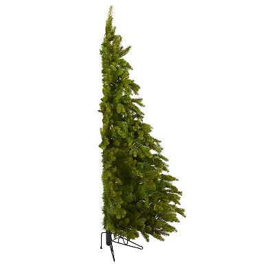 nearly natural 6-ft. Cambridge Spruce Flat Back 350-Light Artificial Christmas Tree