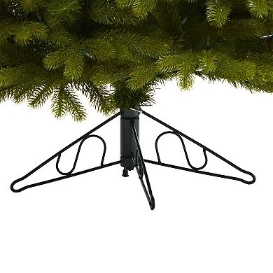 nearly natural 6-ft. Cambridge Spruce Flat Back 350-Light Artificial Christmas Tree