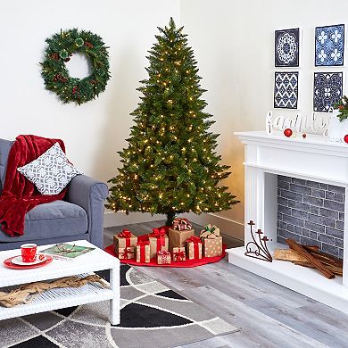 nearly natural 6.5-ft. Vermont Spruce 450-Light Artificial Christmas Tree