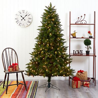 nearly natural 6.5-ft. Vermont Spruce 450-Light Artificial Christmas Tree