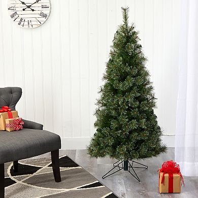 nearly natural 5-ft. Cashmere Slim 250-Light Artificial Christmas Tree