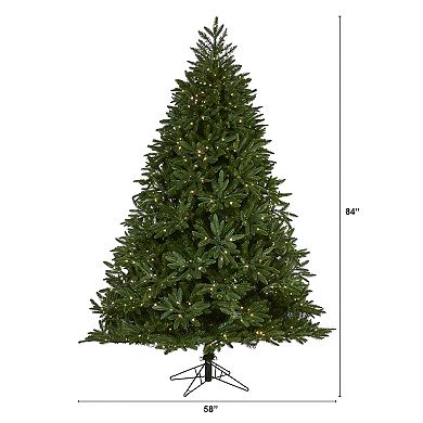 nearly natural 7-ft. Oregon Spruce 850-Light Artificial Christmas Tree